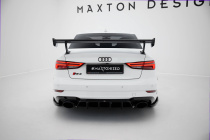 Audi A3 / A3 S-Line / S3 / RS3 Sedan 8V / 8V Facelift 2013-2016 Kolfibervinge med Bred Infästning Maxton Design